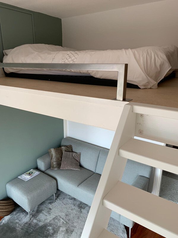 Verhoogd slaapgedeelte